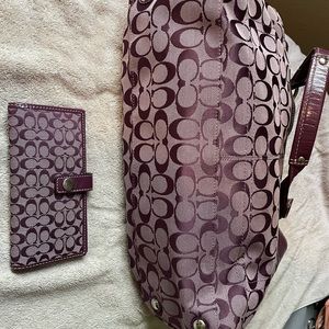 Coach purse and wallet